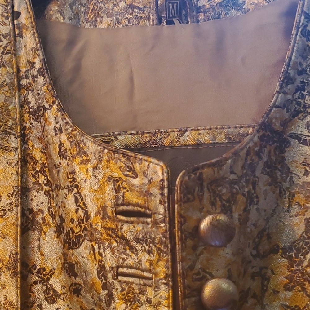 Crop metallic Italian Jacket - Picture 5 of 8